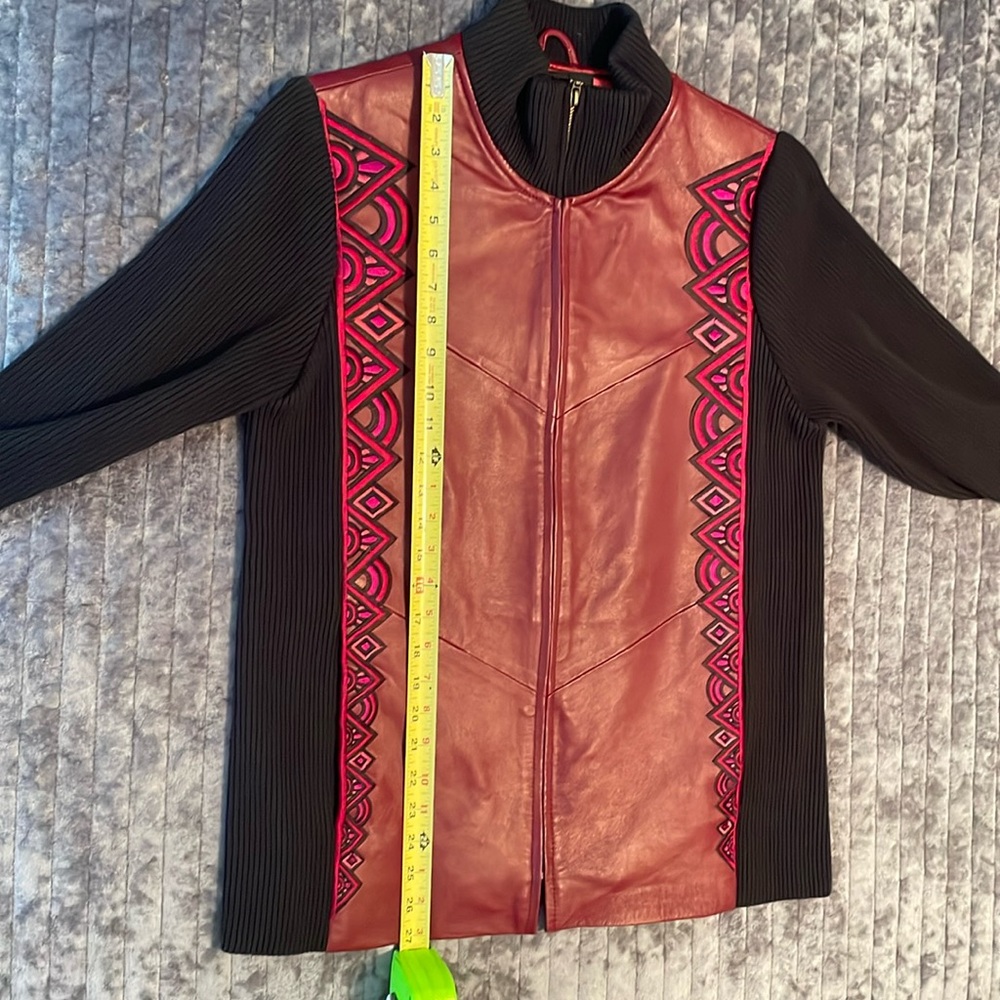 Bob Mackie Vintage Leather Jacket - Picture 8 of 8